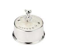 Arthur Price Bambino 'Teddy Bear' Silver Plated Music Box Luxury Children's Gift - silver - silver plated