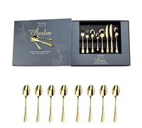 Arthur Price Champagne Avalon 44 Piece Cutlery Box Set FREE Extra 8 Tea Spoons