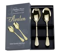Arthur Price Champagne Avalon Pair of Salad Servers Stainless Steel 18/10