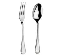 Arthur Price Classic Bead Serving Spoon & Fork Set