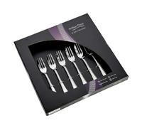 Arthur Price 'Grecian' Stainless Steel Set Of 6 Pastry Forks Gift Boxed Cutlery Set in Silver | Size: 8 Pack Arthur Price Silver 8 Pack