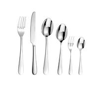 Arthur Price Oasis 42 Piece Cutlery Set, Stainless Steel, Silver, Dishwasher Safe