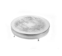 Arthur Price of England Silver Plate Round 16 Wedding Cake Stand with Gallery Border