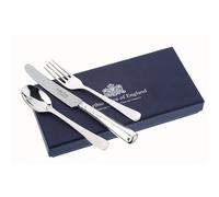 Arthur Price of England Stainless Steel Rattail Design Childrens 3 Piece Cutlery Gift Box Set