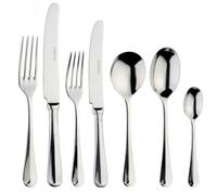 Arthur Price 'rattail' Stainless Steel 7 Piece 1 Person Cutlery Place Setting In Silver Silver One Size