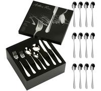 Arthur Price Signature Camelot 84 Piece Cutlery Box Set plus FREE Extra 12 Tea Spoons