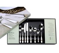 Arthur Price 'Willow' Stainless Steel 58 Piece 8 Person Gift Boxed Cutlery Set in Silver Arthur Price Silver