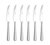 Arthur Price ZAVA0841 Avalon Set 6 Steak Knives, Stainless Steel, Silver