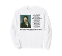 Arthur Schopenhauer Achievement Talent Versus Genius Quote Sweatshirt