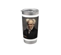 Arthur Schopenhauer German Philosopher Philosophy Morality Stainless Steel Insulated Tumbler