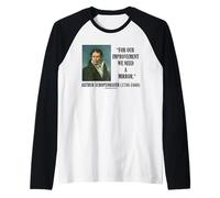 Arthur Schopenhauer Our Improvement We Need A Mirror Quote Raglan Baseball Tee