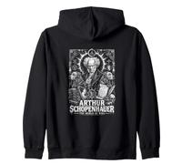 Arthur Schopenhauer The World As Will Philosophy Zip Hoodie