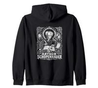 Arthur Schopenhauer The World As Will Philosophy Zip Hoodie