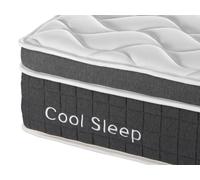 Arthur Sleep Cool Memory Foam Medium Firm Gel Hybrid Mattress in White | Size: Super King Arthur Sleep White Super King