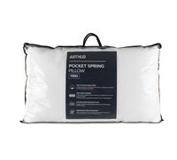 Arthur Sleep Pocket Spring Firm Cotton Pillow in White Arthur Sleep White