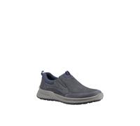 Hush Puppies Mens Arthur Slip On Shoes Navy Nubuck 8