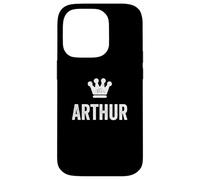 Arthur the King/Crown & Name Design For Men Called Arthur Case for iPhone 14 Pro
