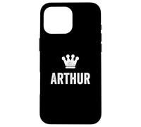 Arthur the King/Crown & Name Design For Men Called Arthur Case for iPhone 16 Pro Max