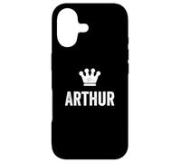 Arthur the King/Crown & Name Design For Men Called Arthur Case for iPhone 17