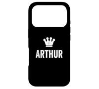 Arthur the King/Crown & Name Design For Men Called Arthur Case for iPhone 17 Pro