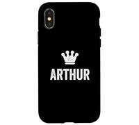 Arthur the King/Crown & Name Design For Men Called Arthur Case for iPhone X/XS