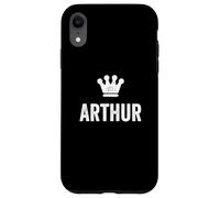 Arthur the King/Crown & Name Design For Men Called Arthur Case for iPhone XR