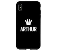 Arthur the King/Crown & Name Design For Men Called Arthur Case for iPhone XS Max