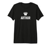 Arthur the King/Crown & Name Design for Men Called Arthur Premium T-Shirt
