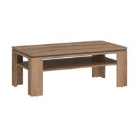 arthur wooden coffee table with undershelf in grey oak