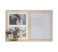 Arti Casa Memo Sign Letter Board with Picture Frames 39 x 26.5 x 2 cm