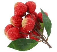Artibetter 1 Bunch Simulated Lychee String Model Artificial Fruits Fruit Decor Fruit Kitchen Decor Faux Fruit Longan Lychee Skewers Fake Fruit Decorate Pvc Plastic Artificial Fruits Model