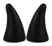 ARTIBETTER 1 Pair 3d Devil Horns Sticker for Car Roof and Motorcycle Windshield, Black Polyurethane Material Strong Visual Impact and Anti-compression Features, Halloween Car Decor