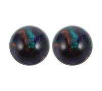 Artibetter 1 Pair Chinese Healthy Hand Therapy Balls 50mm Baoding Massage Exercise Balls for Hand Strengthening and Stress Relief, Rainbow Eye Design, Suitable for Seniors and Home Fitness