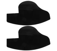 Artibetter 1 Pair Hairline Shaping Tool Hairline Design Management Card for Grooming and Barber Use Black Plastic Versatile Styling Adaptable Performance