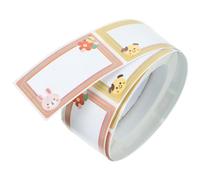 Artibetter 1 Roll of Self-Adhesive Name Stickers Small Writable Labels No Glue Left, for Classification and Identification for Kindergarten Babies for Office and Storage Use