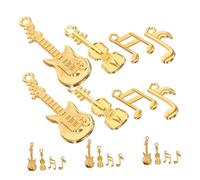 Artibetter 1 Set Music Note Guitar Charms for DIY Necklace Making Pendants Including Music Notes and Guitars for Women and Neckwear