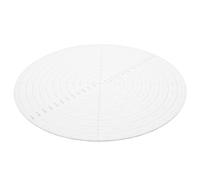 Artibetter 10 Inch Acrylic Quilters Ruler with Circular Center Design for Sewing and Workplace Use, Lightweight and Visibility Fabric Cutting Template for Accurate Patchwork and Quilt