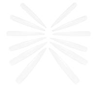 ARTIBETTER 10 Packs False Nails Tips White Pvc Material Easy to File Nail Art for Home and Professional Use