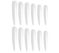Artibetter 10 Packs Sharp Pointed False Nail Tips for Nails Pvc Material Easy to Paint and No Smell for Professional Use Pack for Salon or Personal Decoration