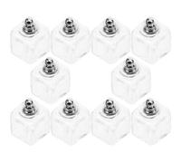 Artibetter 10 Pcs Glass Ball Charms Pendant with Easy Threading, Creative Unique Design, Hollow Wish Bottle Charms for DIY Jewellery Making Supplies