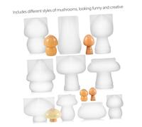 Artibetter 10 Pcs Mushroom Silicone Molds for Epoxy Resin DIY Crafts Flexible Safe Casting Moulds for Table Ornaments Includes Glitter and Resin Dye Compatible Handmade