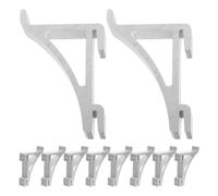 ARTIBETTER 10 Pieces Freezer Hook Shelf Bracket Fridge Holder Clamp Hooks for Freezer Shelf Small Refrigerator for Refrigerator Aluminum