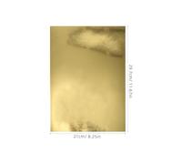 Artibetter 10 Sheets Gold Mirror Cardstock Metallic Shimmer Foil Paper for Card Making DIY Crafts S Fine Motor Skill Development Party Decorations