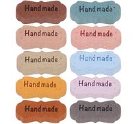 Artibetter 100 Pcs Pu Leather Tags Embossed Hearts Bag Tags Design Easy to Use Fastened to Garment Assorted Colour for Hand Sewing Crafting