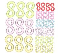 ARTIBETTER 1000pcs Plastic S Clips Rubber Band Bracelet Connectors DIY Craft Hooks for Loom Bands Jewelry Making with Easy Attach Detach Design