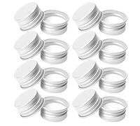 Artibetter 100pcs Aluminum Threaded Bottle Caps Leakproof Screw-on Replacement Lids for Glass Jars and Bottles, Multipurpose Fit and Sturdy Silver Aluminum Material, for Travel and Work