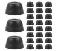 Artibetter 100pcs Black Plastic Dome Rivets Studs for Tote Bag and Leather Wallet, Round Shape Purse Feet Accessories with Effective Protection and Structural Support for DIY Maintenance