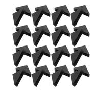 ARTIBETTER 100pcs Black Plastic Triangle Edge Protector for Art Frames and Glass Pp Material Right Angle Guard to Prevent Edge Damage and Marks, Easy Installation for Exhibition and Packing