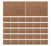 Artibetter 100pcs Blank Kraft Mailing Postcards Bulk Pack 4x6 Inches Paper Post Cards with Secure Adhesive Closure, Mail Ready for Birthday, Thank You, and Business Correspondence