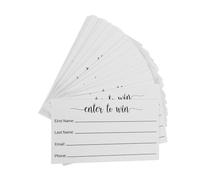 ARTIBETTER 100Pcs Blank Raffle Ticket Cards Multi Use Ballot Sheets for Party Corporate and School Event Tickets Easy to Write Paper 3.54X1.97In